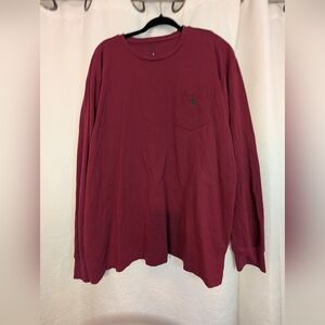 Polo Ralph Lauren Maroon Long Sleeve Tee